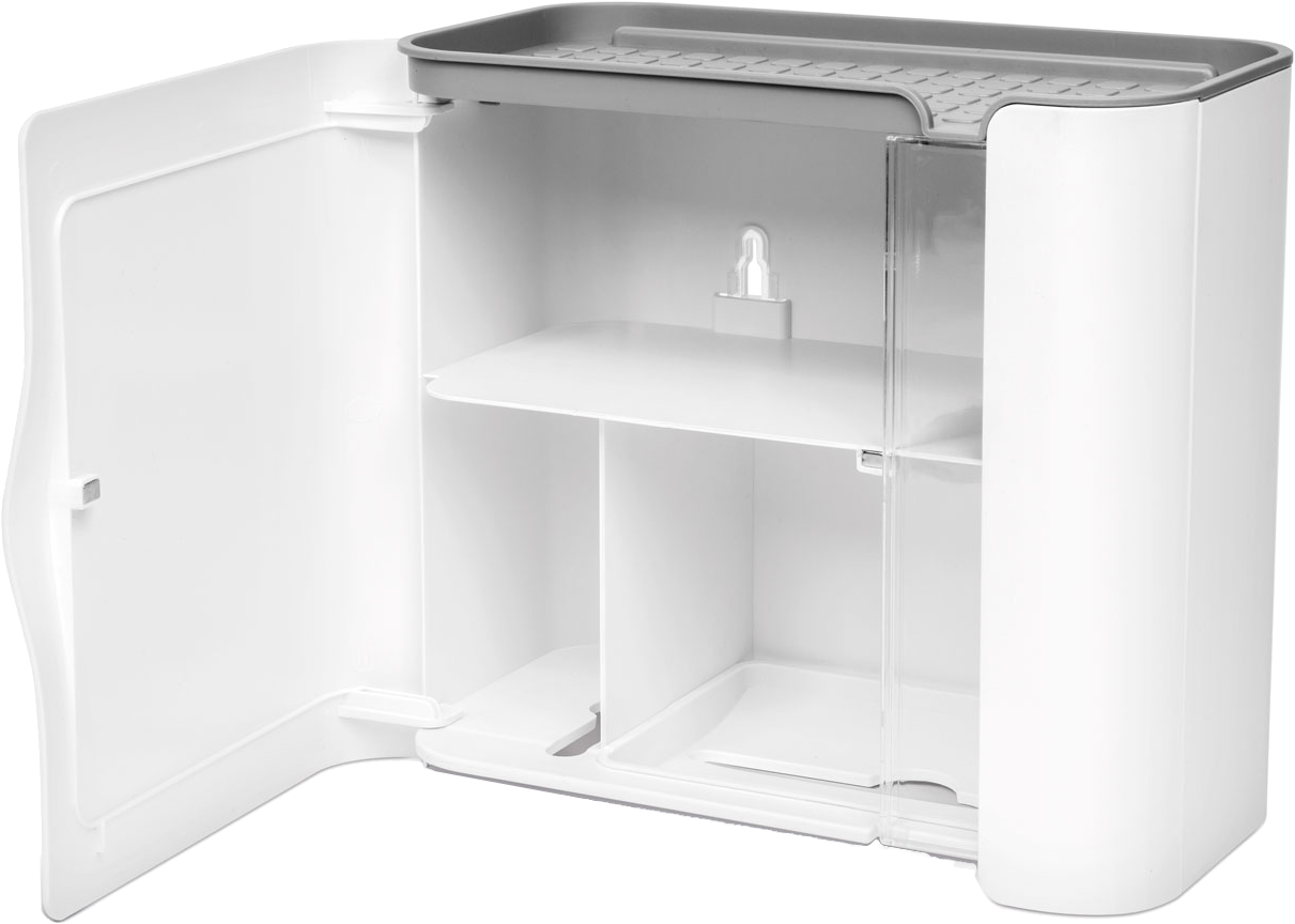 BEWELLO BW3005 WC-papír tartó szekrény, fehér, 248x130x230mm