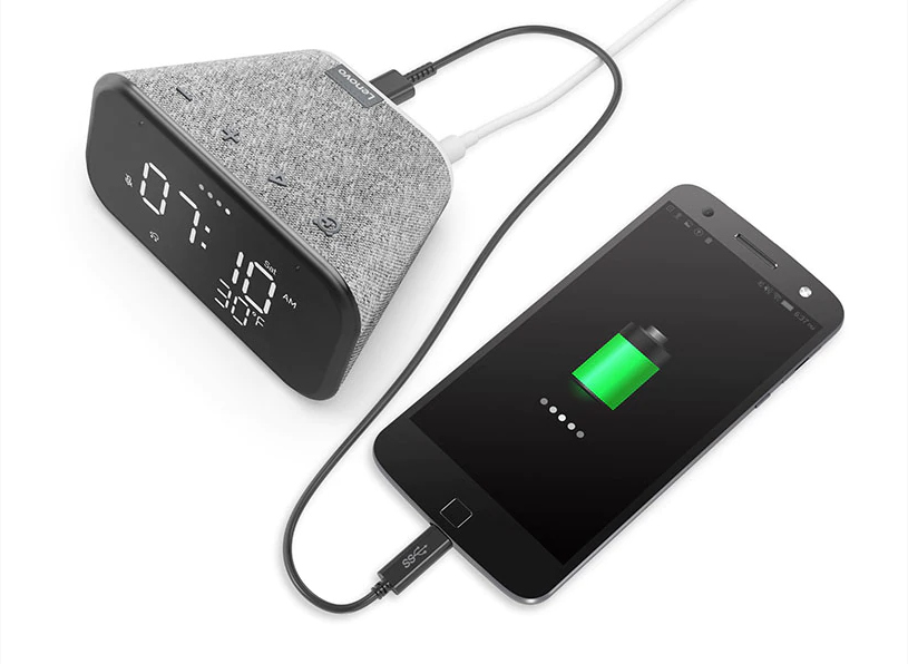 LENOVO Wekker Smart Clock Essential Grijs (ZA740001SE)