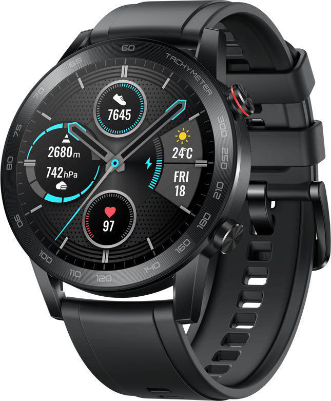 HONOR MagicWatch 2 Smartwatch Metall und Kunststoff Fluoroelastomer, 140-210 mm, Black