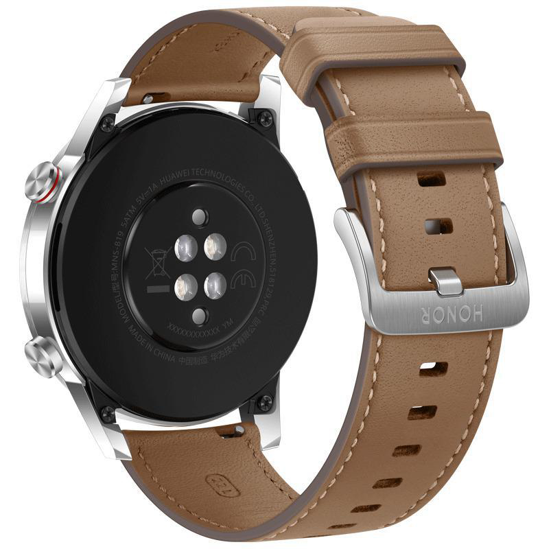 HONOR MagicWatch 2 Smartwatch Metall, Kunststoff Echtleder, 140-210 mm, Braun