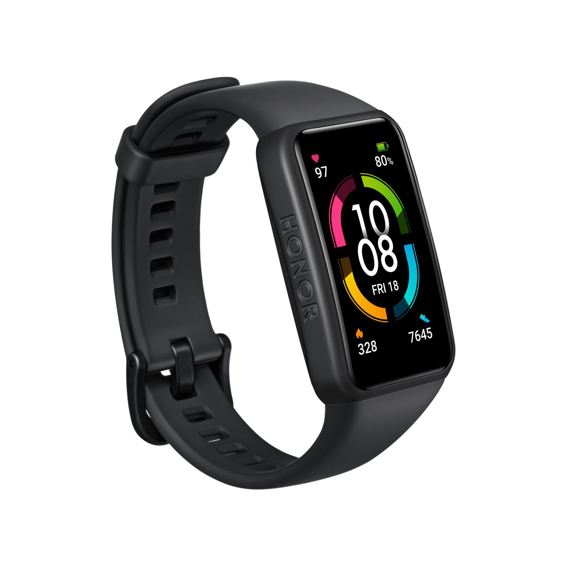 HONOR Band 6, Fitness Tracker, uni, Schwarz