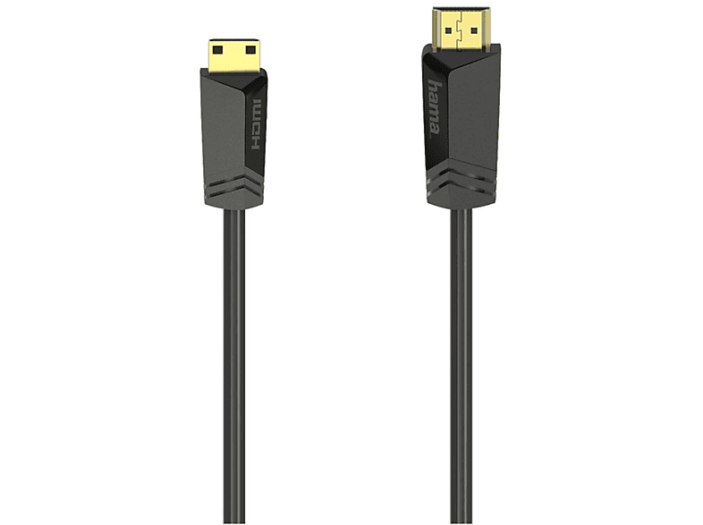 Hama Cavo Hdmi M/Hdmi-C (mini) M, Hdmi High Speed with Ethernet, 1,5 metri,Ultra HD 4K, connettori dorati