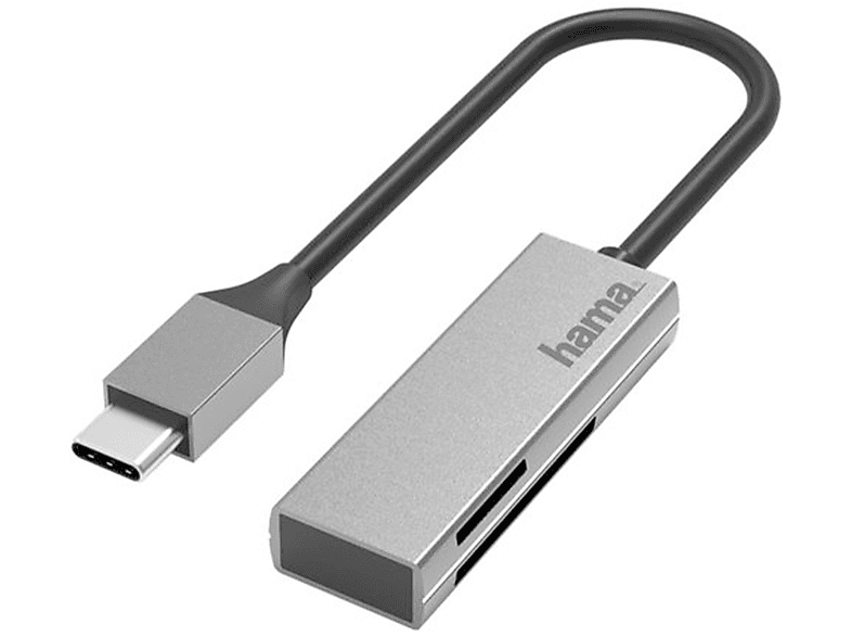 Hama USB3.0 Lettore Schede SD/microSD Grigio