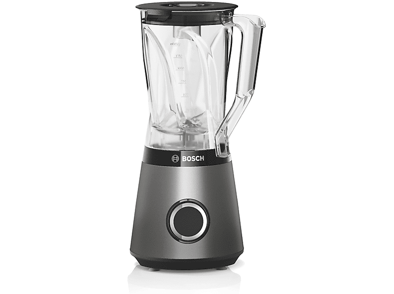 Frullatore BOSCH MMB6141S, 1200 W, 30.000 giri/min, Lame Rinforzate in Acciaio Inox, Bicchiere Tritan da 1.5 L, Componenti Lavabili Lavastoviglie, Argento