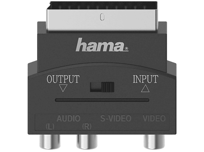 HAMA Adattatore S-VHS F 4 pin+ 3 RCA (phono) / Scart M, in-out
