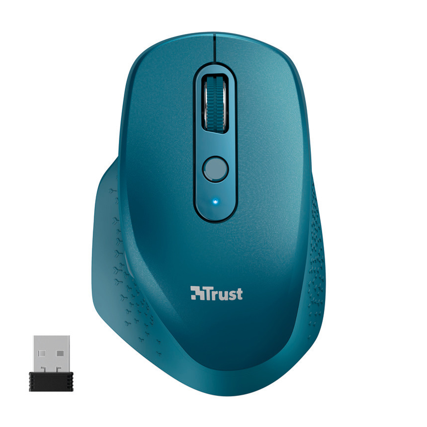 Mouse Wireless Trust Ozaa Rechar Blue