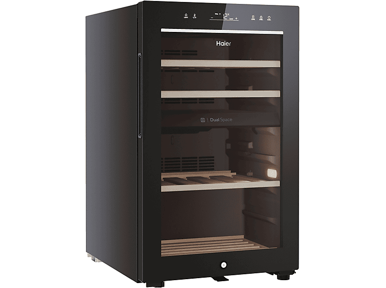 HAIER HWS42GDAU1 CANTINETTA, 42 bottiglie, 4 ripiani, dimensoni: L 49,7 cm, A 82 P 58 Nero, classe G