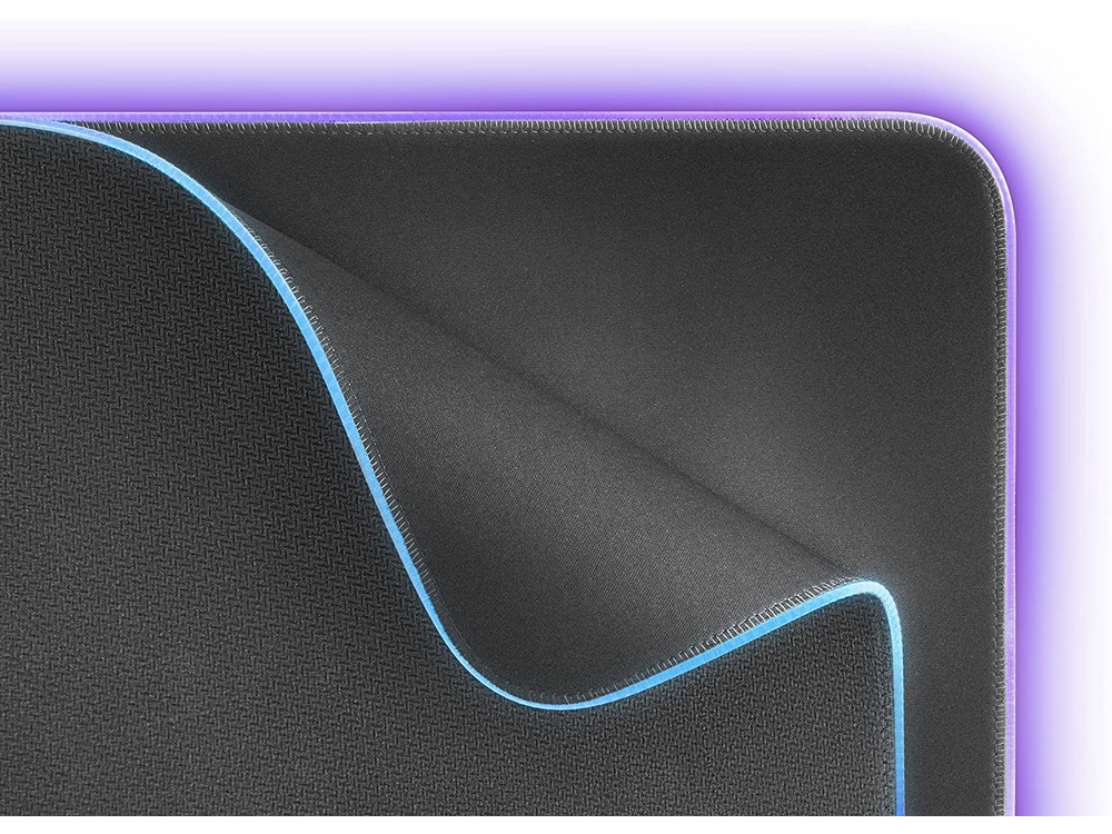 Alfombrilla gaming - Mars Gaming MMPRGB2 XXL, NanoTextil, RGB de 12 modos, 2x USB 2.0, 80 x 30 cm, Negro