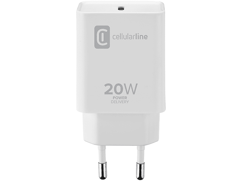Caricabatteria Cellularline Usb-C Charger 20W