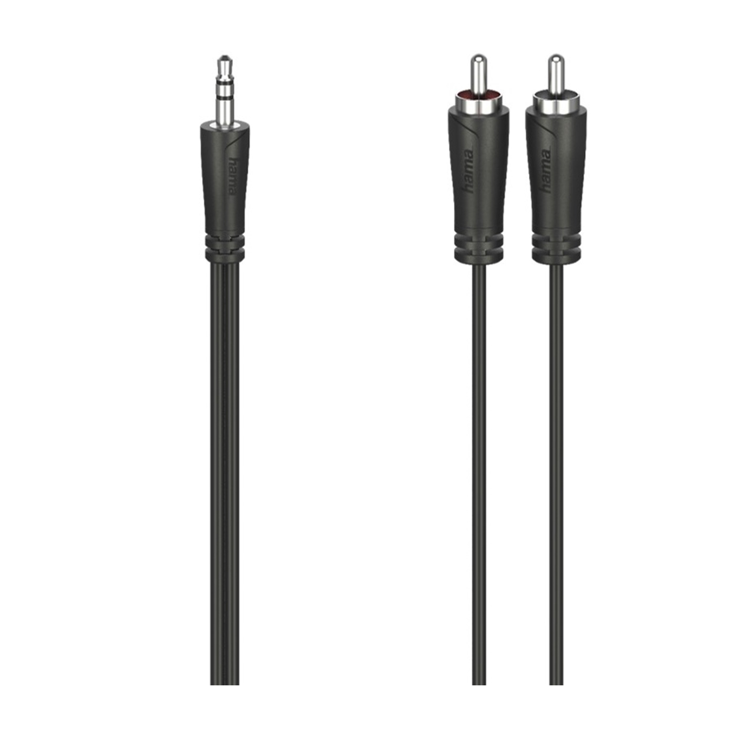 Hama Cavo 2 RCA M/Jack 3.5 mm M, 1,5 metri, nero Audio/Video