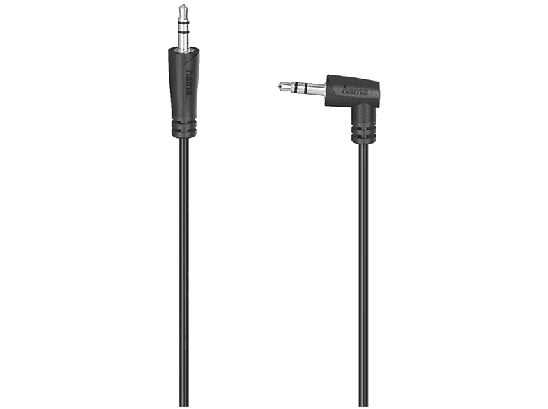 HAMA Cavo Jack 3.5 mm M 90° / M, 1,5 metri, nero
