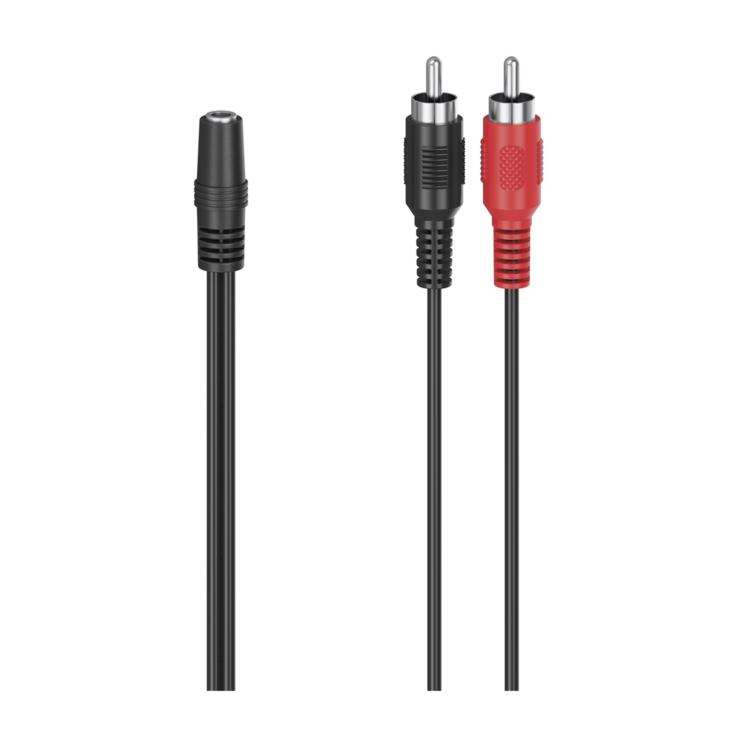 Hama Cavetto adattatore Jack 3.5 mm F/2 RCA M, 0,12 metri, nero Cavo Adattatore