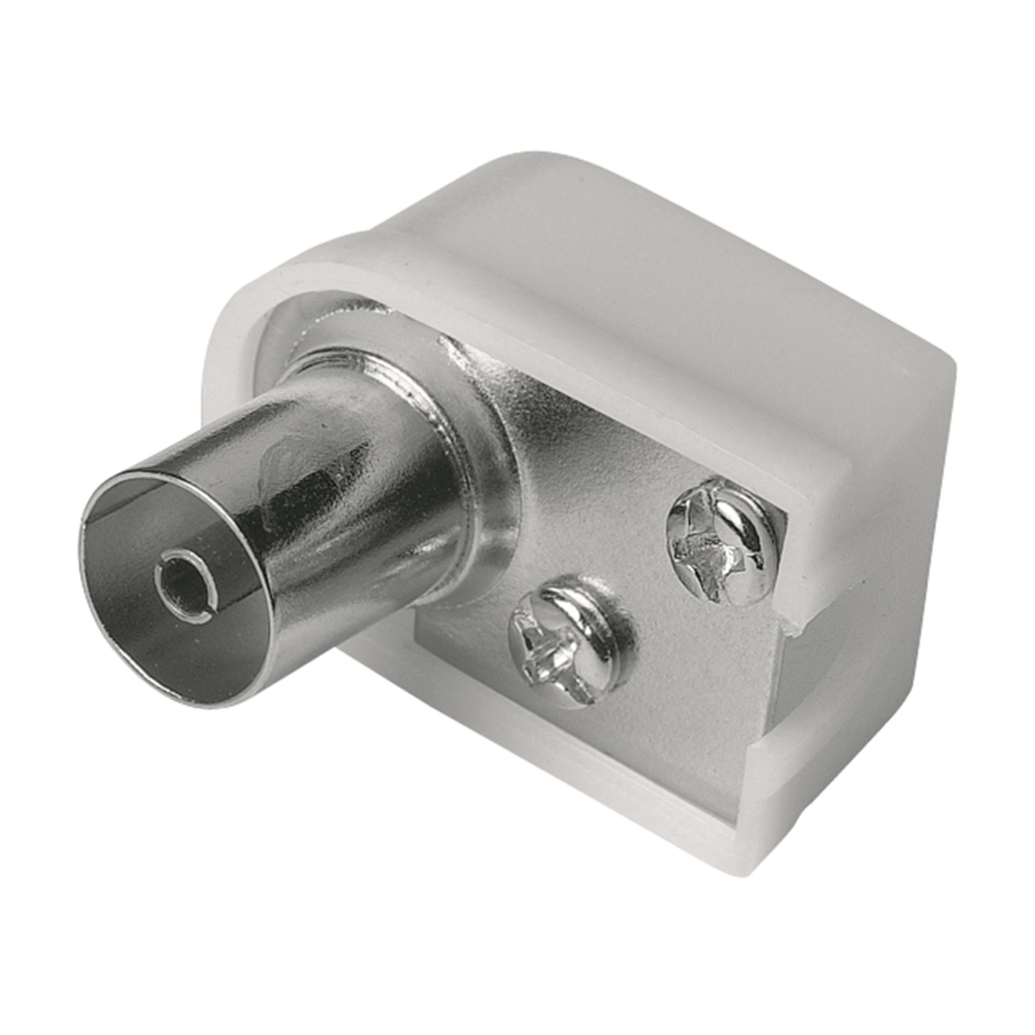 Hama Spina antenna angolare F, 6 mm, 75 Ohms, avvitabile