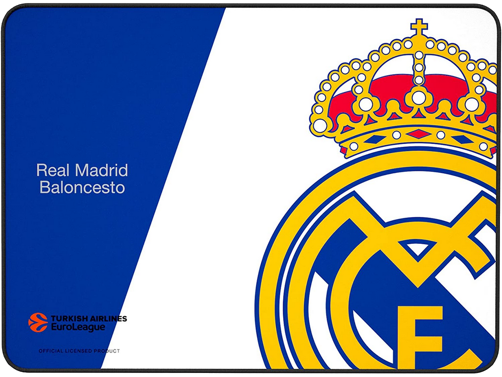 Mars Gaming Real madrid alfombrilla mmprm base caucho natural 35 x 25 cm para azul y blanco 35x25