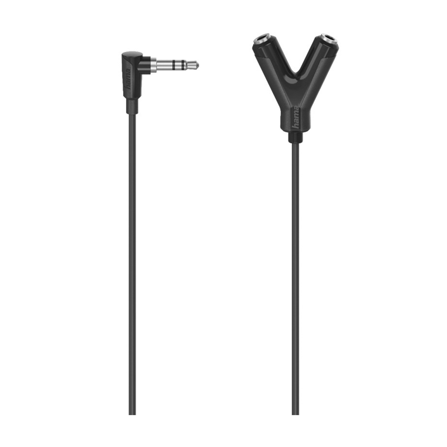 Hama Cavetto adattatore Jack 3.5 mm M/2 F, 0,12 metri Cavo Adattatore