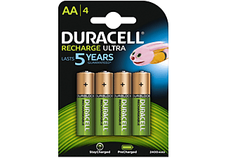 BATTERIE DURACELL AA B4 RICAR.  PRECARICATA