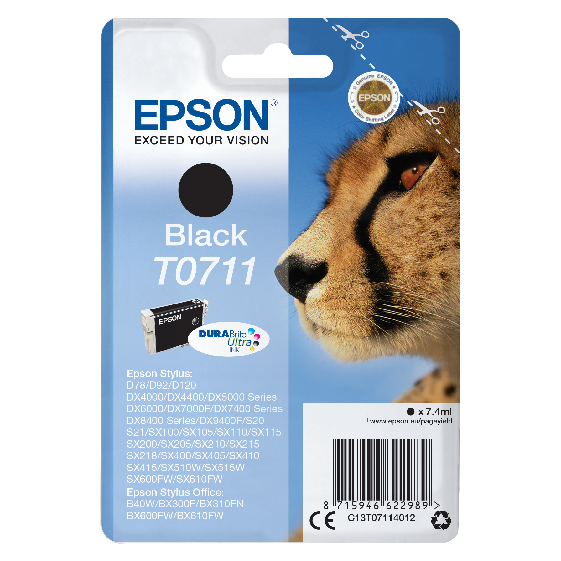 Epson Cart. INK Ghepardo T0711