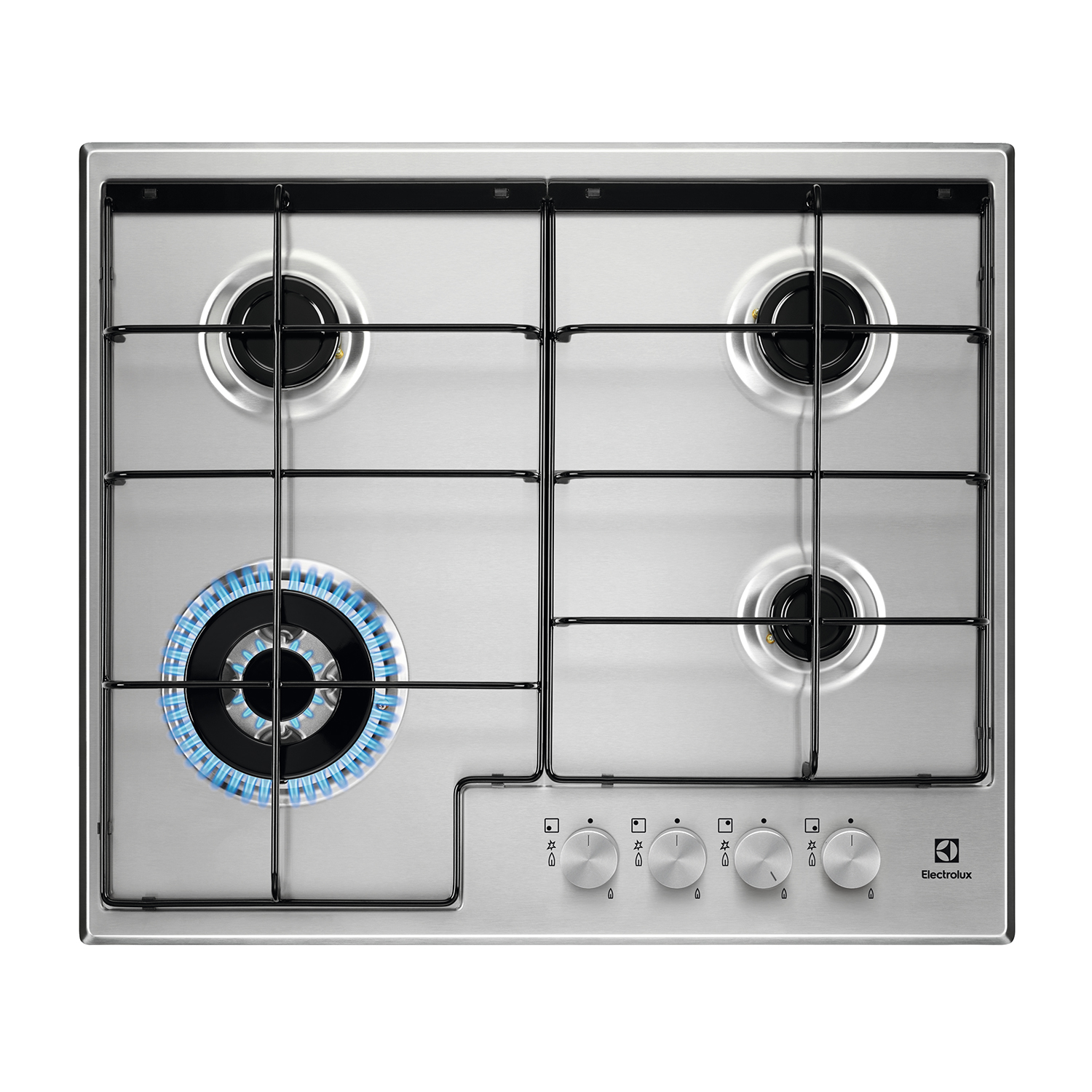Piano Cottura Electrolux Egs6434X, 4 zone cottura, 59 cm x 52