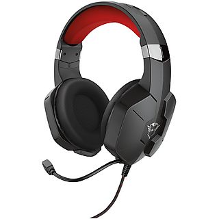 TRUST GXT323 CARUS HEADSET CUFFIE GAMING, Black/Red