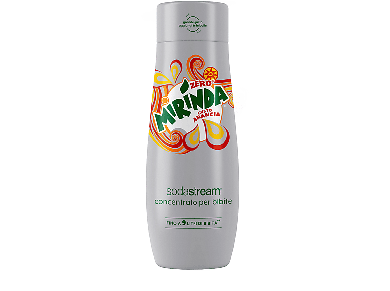 SODASTREAM Concentrato per la preparazione di bevande dissetanti gassate al  gusto di Mirinda Zero CONC. MIRINDA ZERO 440 ML, 0,63 kg