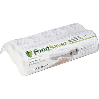 Confezione da 2 rotoli da 20 cm x 6,7 m per macchina sottovuoto con barra saldante 20 cm FOODSAVER CONF. 2 ROTOLI 20CMX6,7MT