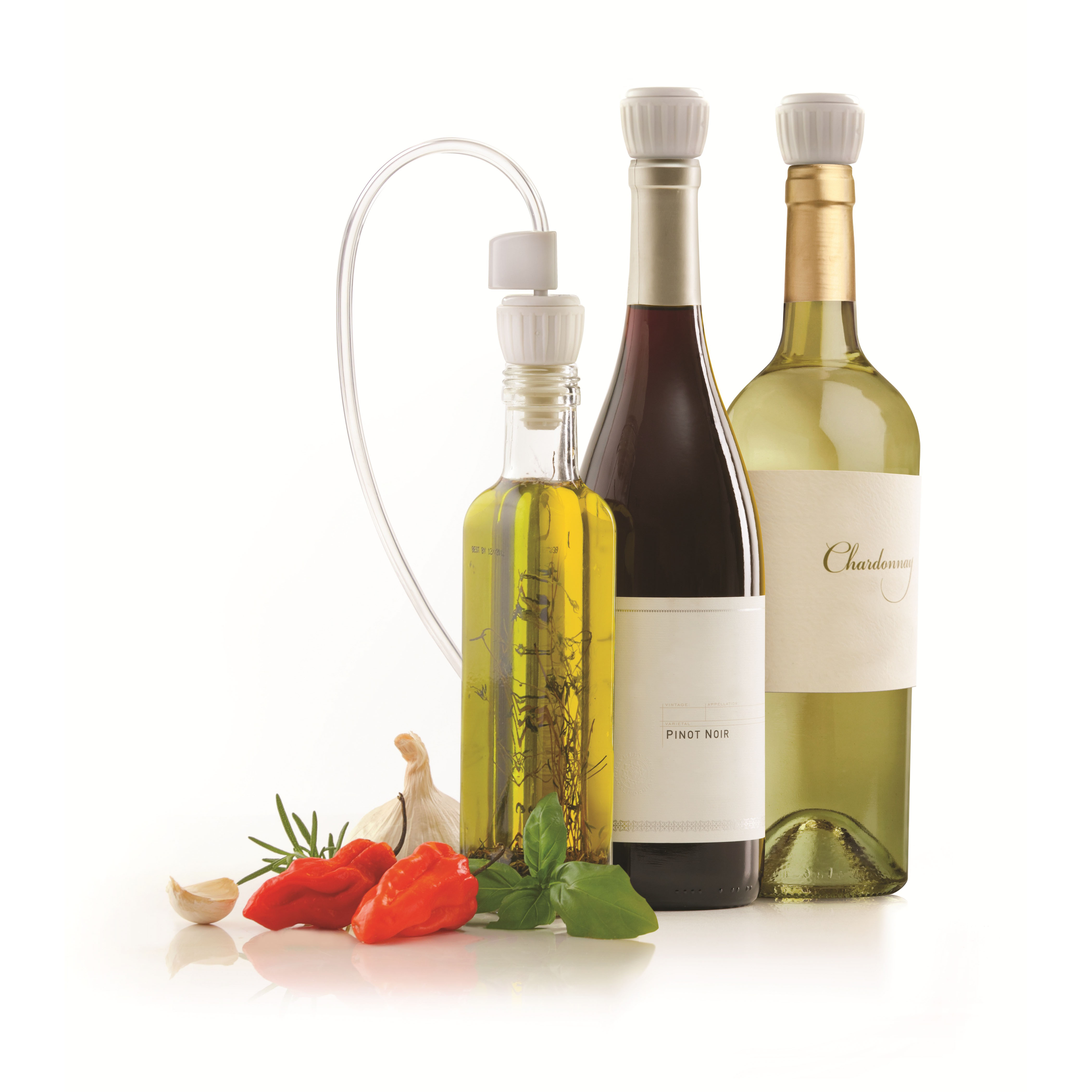 Tappi sottovuoto per bottiglie di vino, olio e altre bevande Foodsaver SET DI 3 Tappi