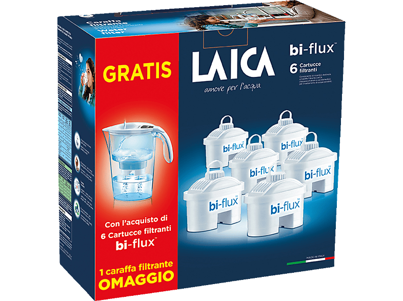 CARTUCCIA FILTRANTE BI-FLUX 5+1 FILTRI F6S LAICA su Shop in Casa