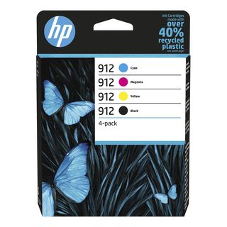 HP HP 912 Paquet de 4 - Cartouche d'encre (Noir/Cyan/Magenta/Jaune)
