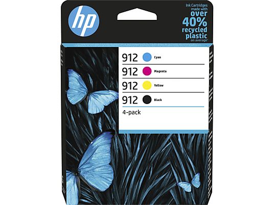 HP HP 912 4er-Pack - Tintenpatrone (Schwarz/Cyan/Magenta/Gelb)