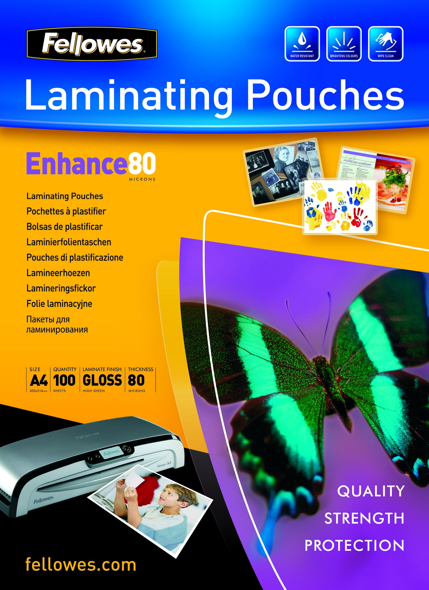 Accessori Plastificatrice Fellowes Buste Plastificaz. Lucide