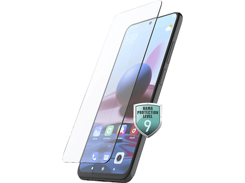 HAMA Premium Crystal Glass Displayschutz (für Xiaomi Redmi Note 10 5G, Poco M3 Pro)