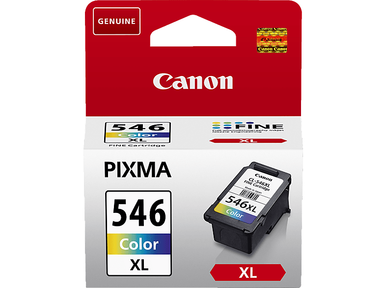 Cartuccia Canon Cl-546Xl Color Giallo, Ciano, Magenta