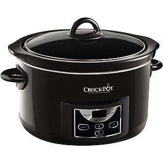 CROCKPOT SLOW COOKER 4,7 L PENTOLA PER COTTURA LENTA, 220 W, capacità ciotola 4,7 l, Black