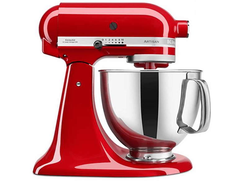 KITCHENAID 5KSM125PSEER IMPASTATRICE PLANETARIA, 300 W, capacità ciotola 4,7 l, Rosso Imperiale