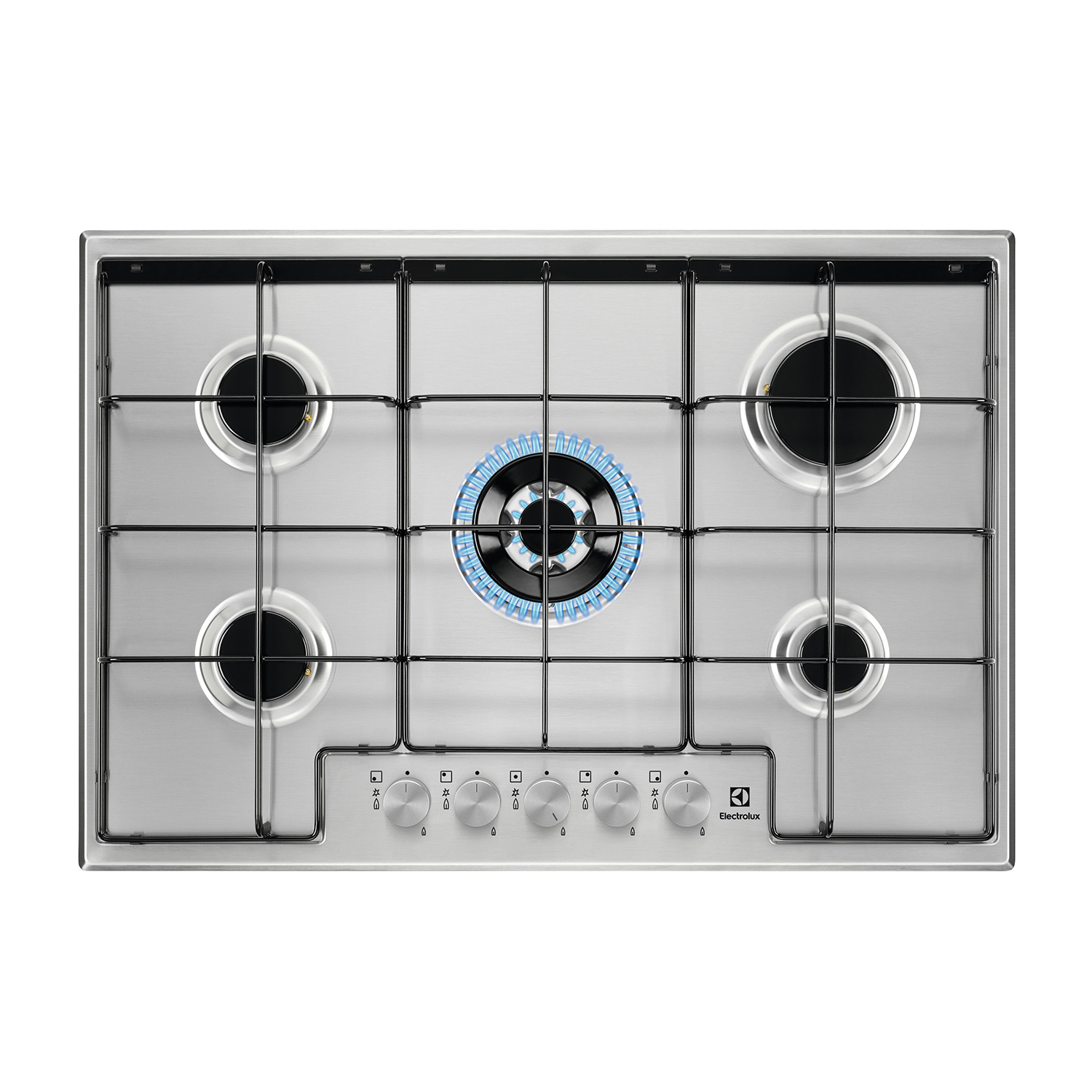 Piano Cottura Electrolux Egs7534X, 5 zone cottura, 74,4 cm x 51
