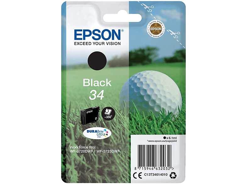Epson INK Pallina Golf 34Bk Cartuccia