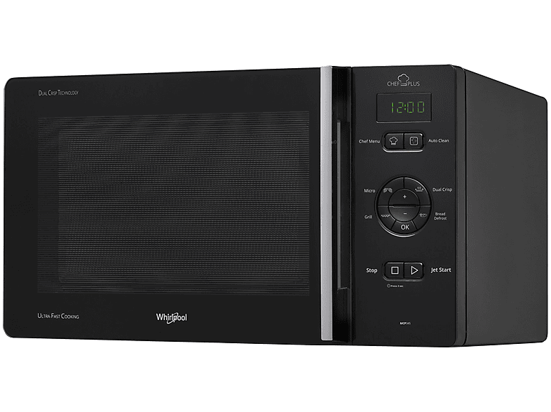 Whirlpool Mcp345Bl Microonde+Grill+Crisp, 800 W, 25 l