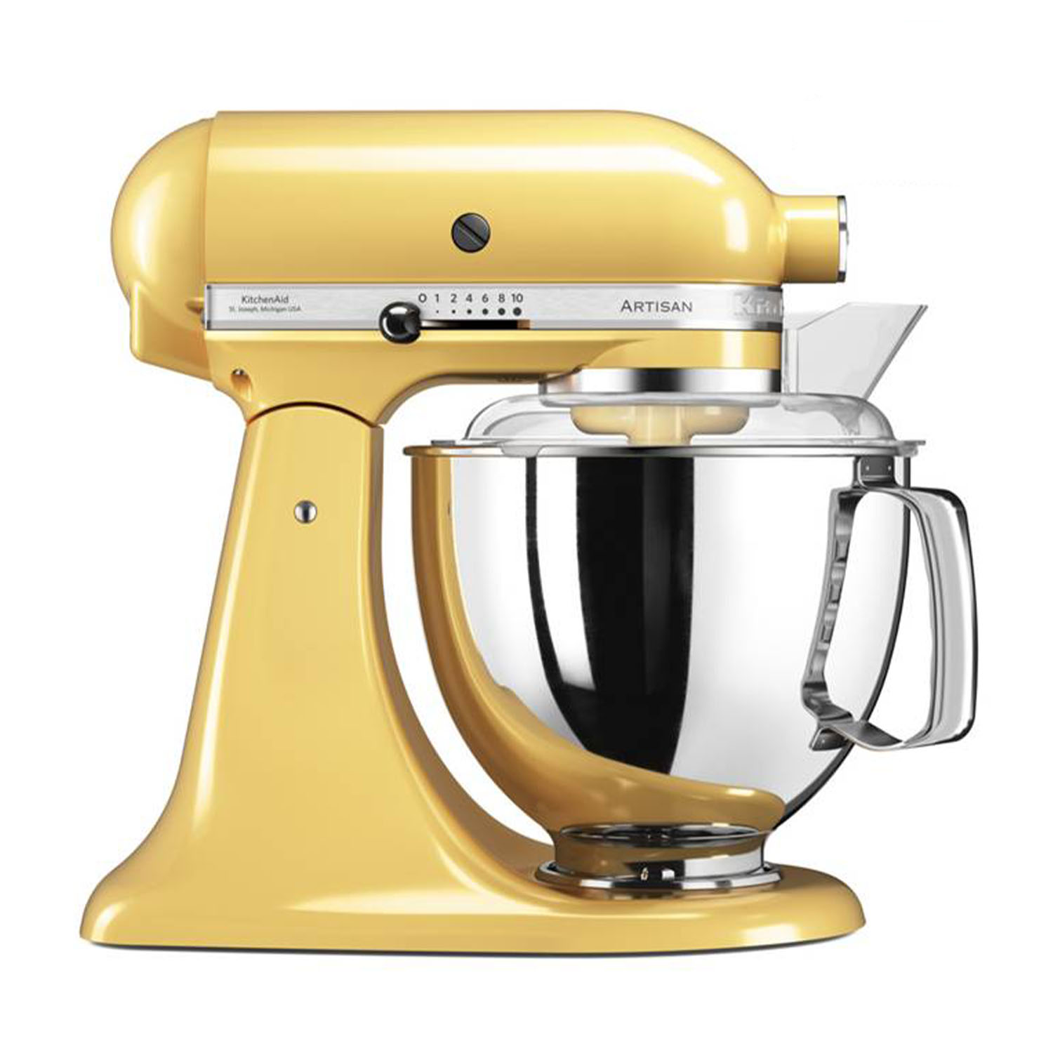 Kitchenaid 5Ksm175Psemy Impastatrice Planetaria, 300 W, capacità ciotola 4,8 l, Giallo Majestic