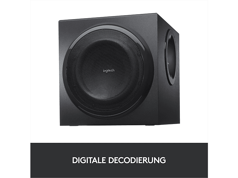 LOGITECH Z906 5.1 Lautsprecher, 1000W, THX, Dolby Digital und DTS-zertifizierter, Schwarz; PC-Lautsprecher — Foto 4 von 5