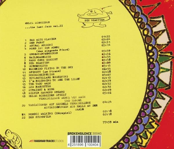Helge Schneider - Die Reaktion - The Last Jazz Vol. II  - (CD)