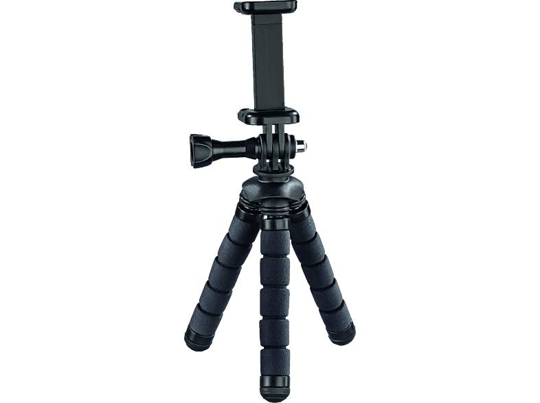Cavalletto Hama con gambe a snodo per Smartphone e Gopro, 14 cm, Nero