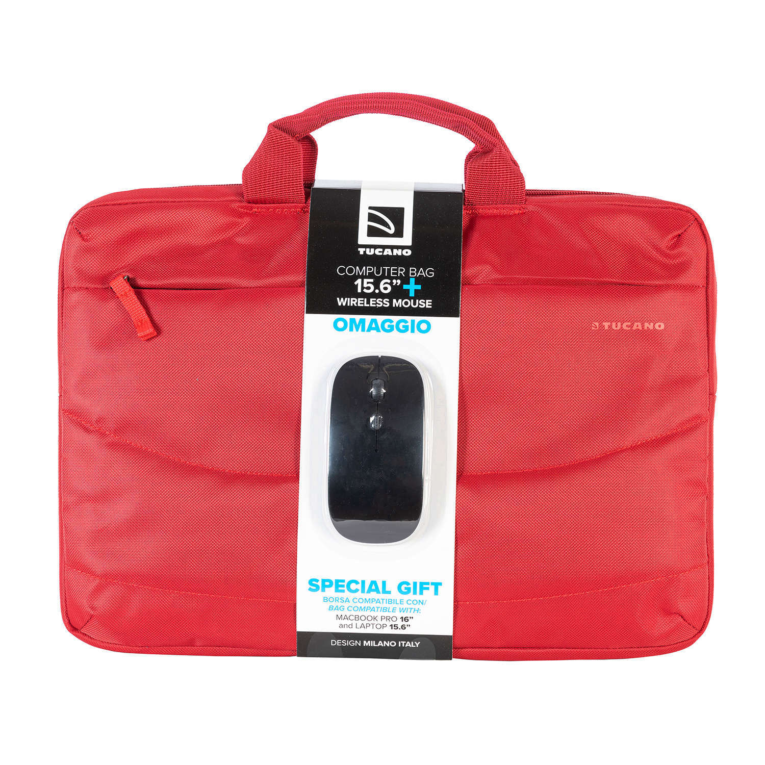Borsa+Mouse Tucano Bundle Bag+Mouse Wireless