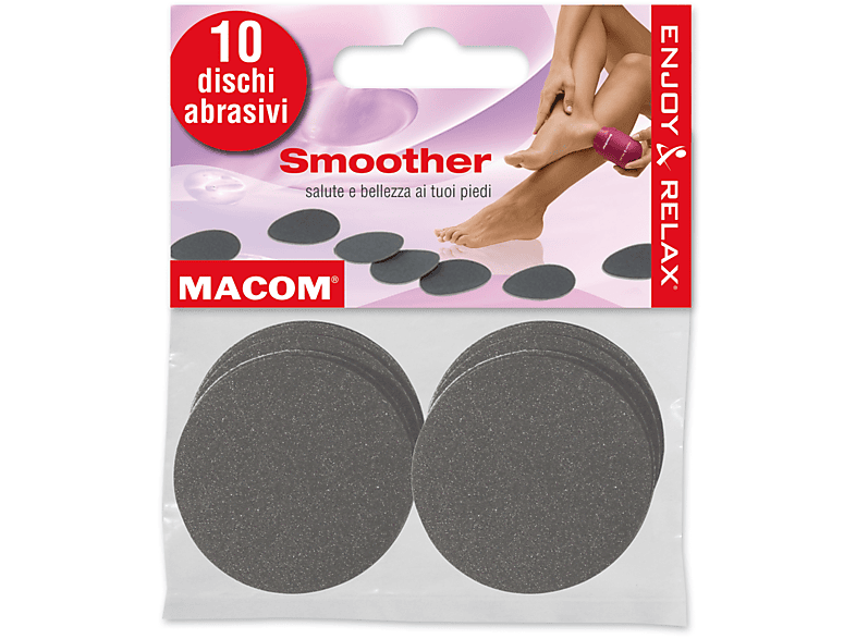 Dischetti Abrasivi Calli Macom Dischi PER Smoother