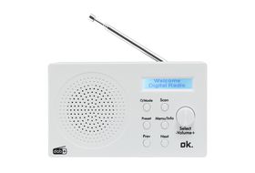 LENCO DAR-017WH - DAB+,Tischradio,Tragbares | Radio, DAB+, Holz Bluetooth, DAB, SATURN Radiowecker FM