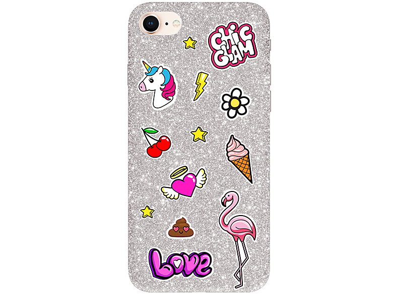 Benjamins Bj8-Stkchic, Cover per IPhone 8 - 7 6S 6.,Argento
