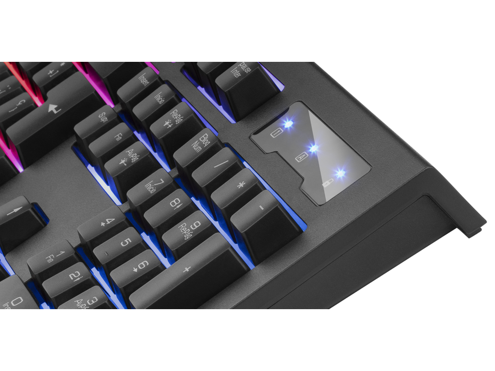 Pack gaming - Mars Gaming Combo MCP100, Gaming, 3200 dpi, Iluminación RGB, Tecnología H-Mech, Negro