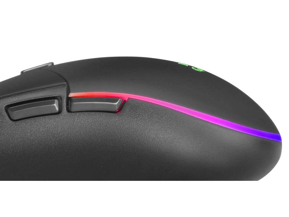 Pack gaming - Mars Gaming Combo MCP100, Gaming, 3200 dpi, Iluminación RGB, Tecnología H-Mech, Negro