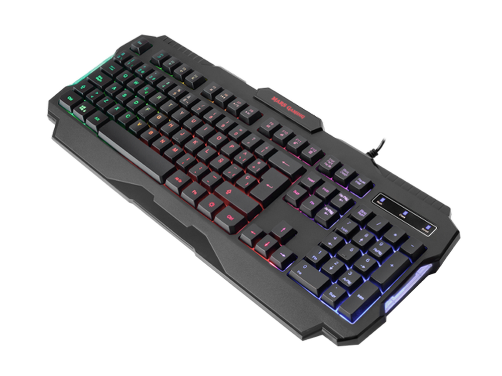 Pack gaming - Mars Gaming Combo MCP118, Multiplataforma, Gaming, Iluminación RGB, Negro + Alfombrilla