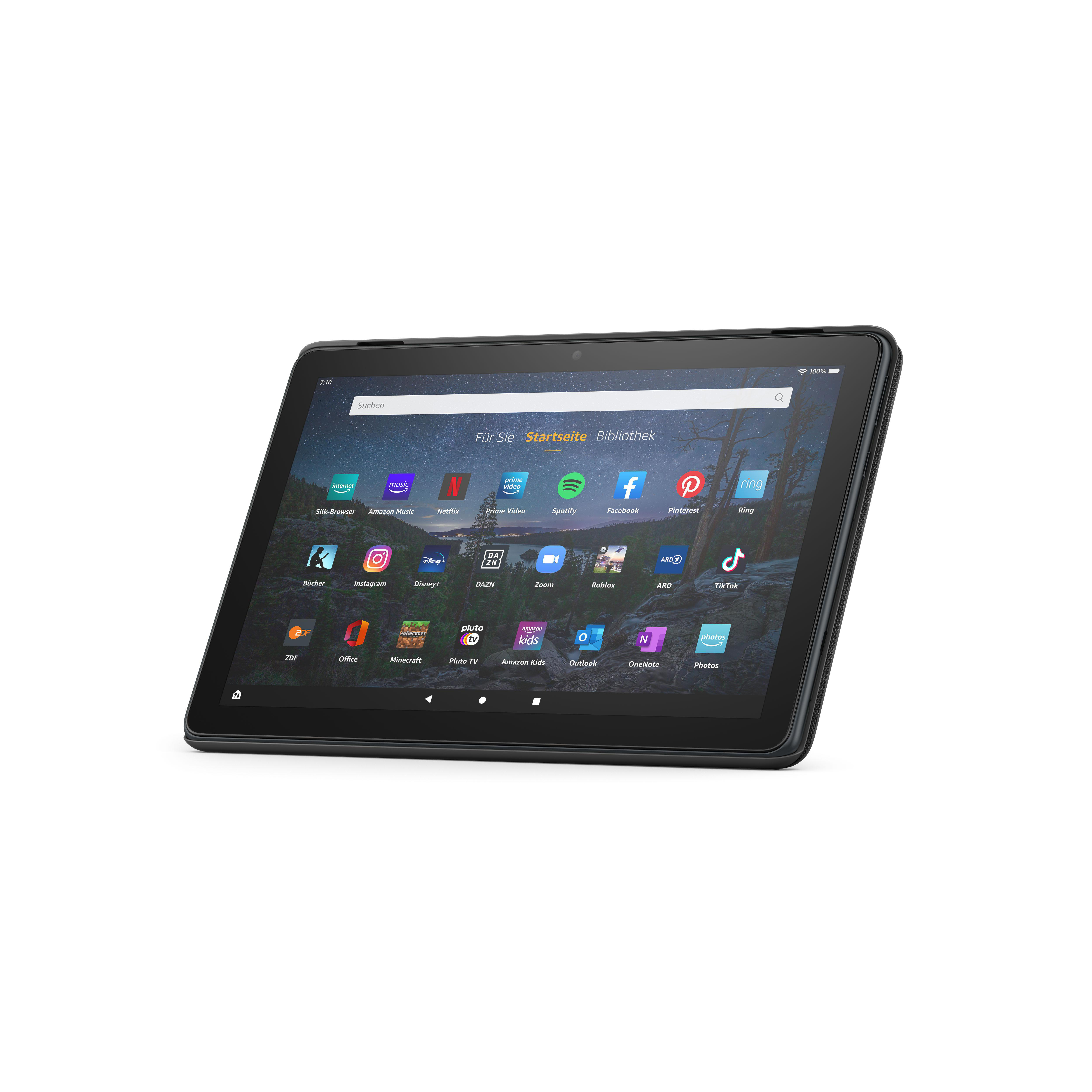 AMAZON B08L9T98LN, Bookcover, Amazon, Fire HD 10-Tablet (kompatibel mit Tablets der 11. Generation, 2021), Black
