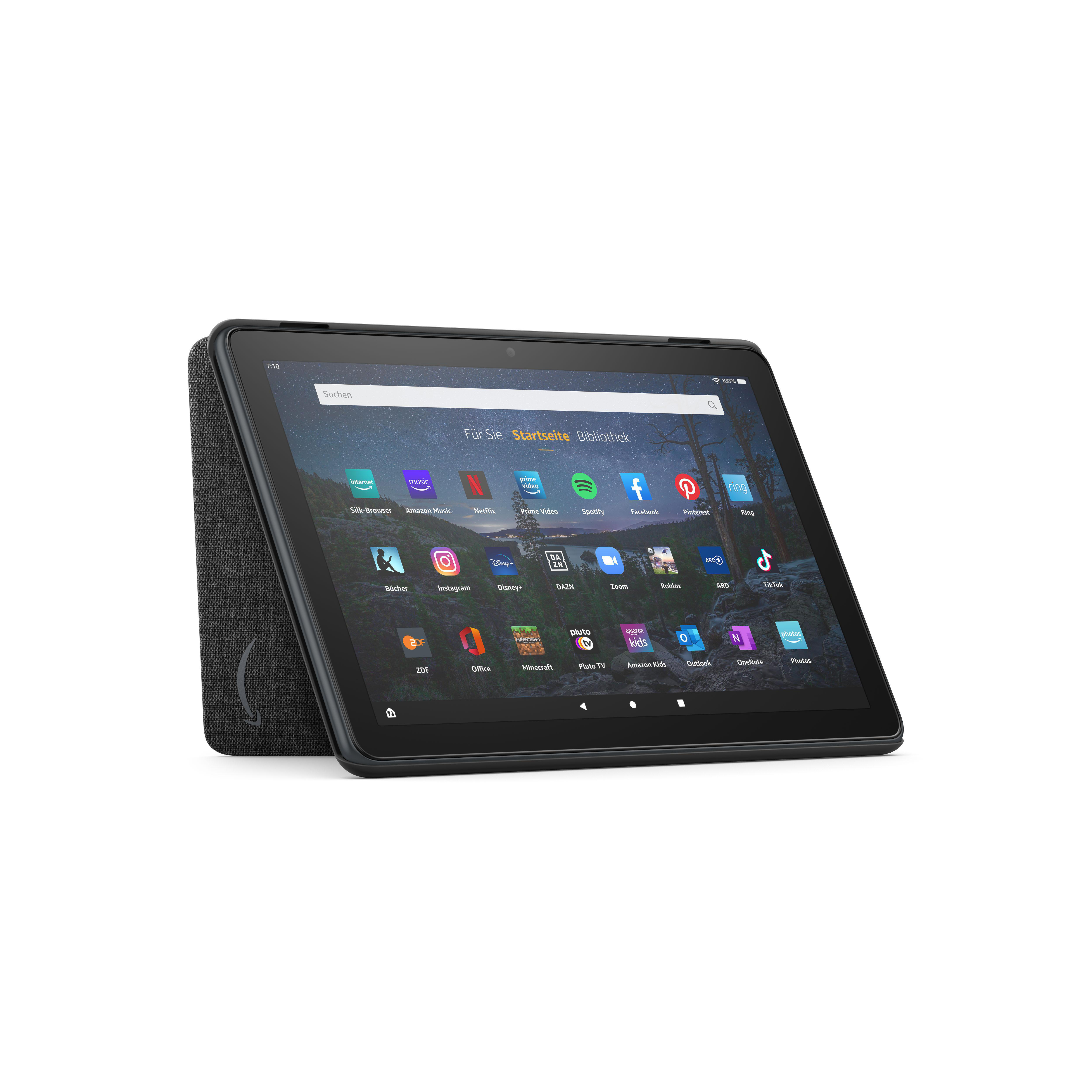 AMAZON B08L9T98LN, Bookcover, Amazon, Fire HD 10-Tablet (kompatibel mit Tablets der 11. Generation, 2021), Black